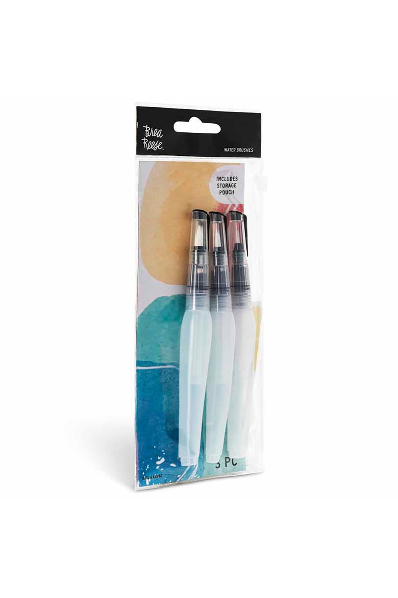 Brush Set Water 3Pc Builtin Water Reservoir, Alternate, color, Clear