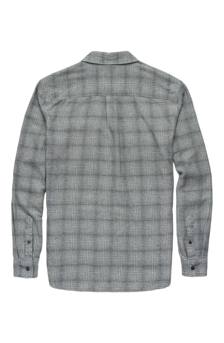 Surfside Supply Co. Brian Brushed Plaid Shirt, Alternate, color, Heather Grey