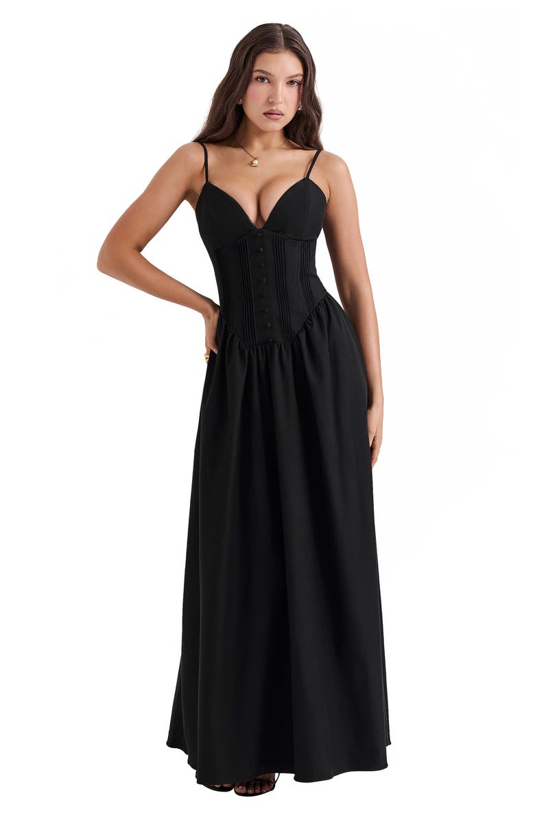 HOUSE OF CB Lova Bustier Bodice Maxi Dress, Alternate, color,