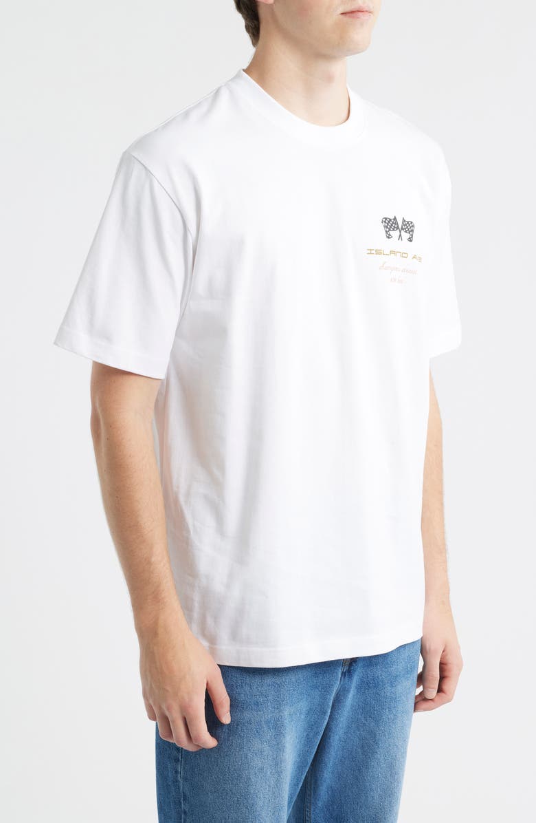 Island Avenue Champiions Circuit Cotton Graphic T-Shirt, Alternate, color, White