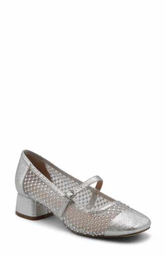 Charles David Zoobie Rhinestone Mesh Mary Jane Pump
