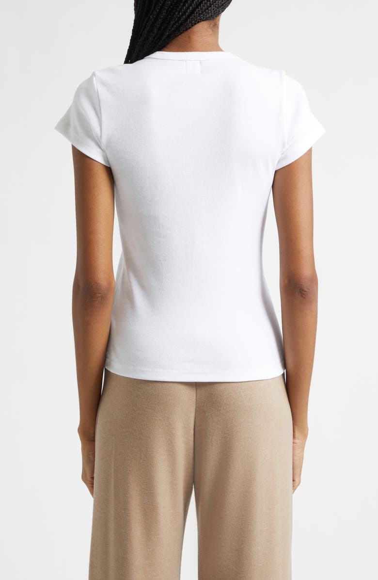 LESET Nando Slim Fit Cotton T-Shirt, Alternate, color, White