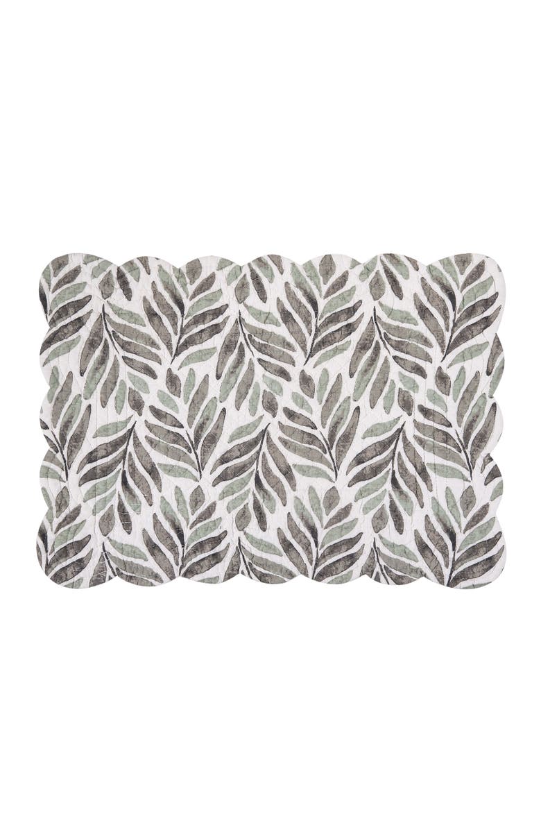 C&F Home Blair Placemats, Set of 6, Alternate, color, Green