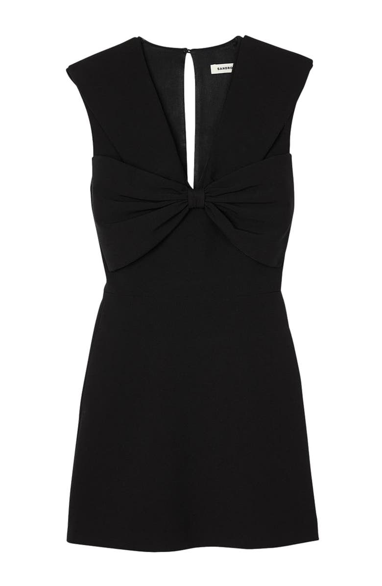 SANDRO Short dress with bow, Alternate, color, 