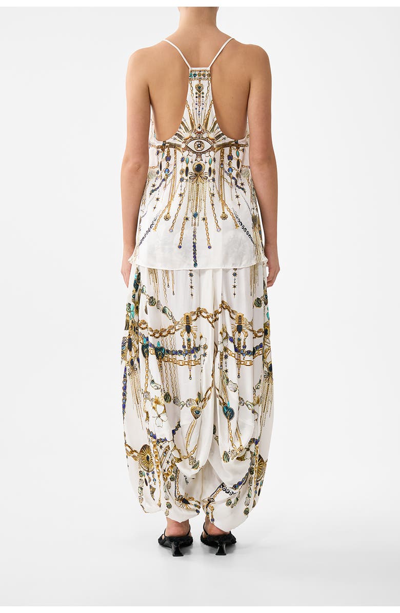 Camilla T-Back Shoestring Top, Alternate, color, Chain Gang