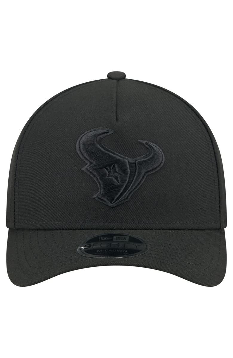 New Era Men's New Era  Black Houston Texans Team Collection 9FORTY M-Crown A-Frame Adjustable Hat, Alternate, color, Black