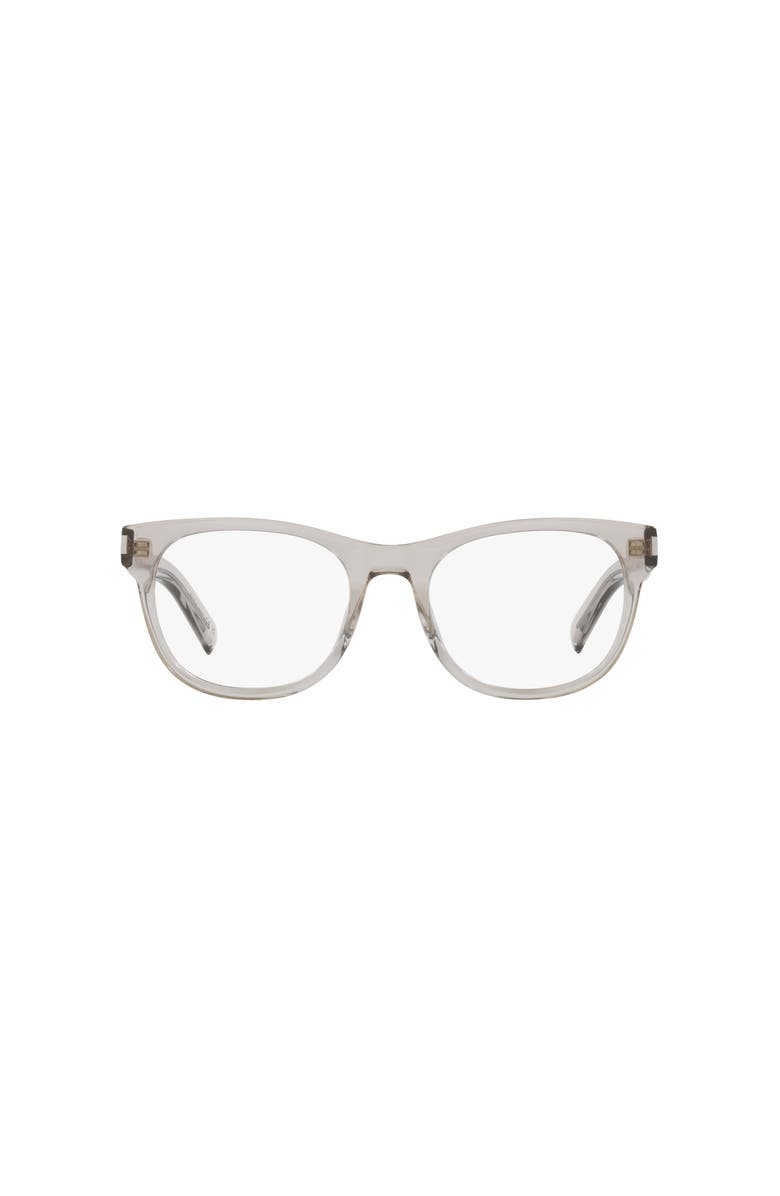 Saint Laurent 55mm Rectangle optical glasses, Alternate, color, Brown