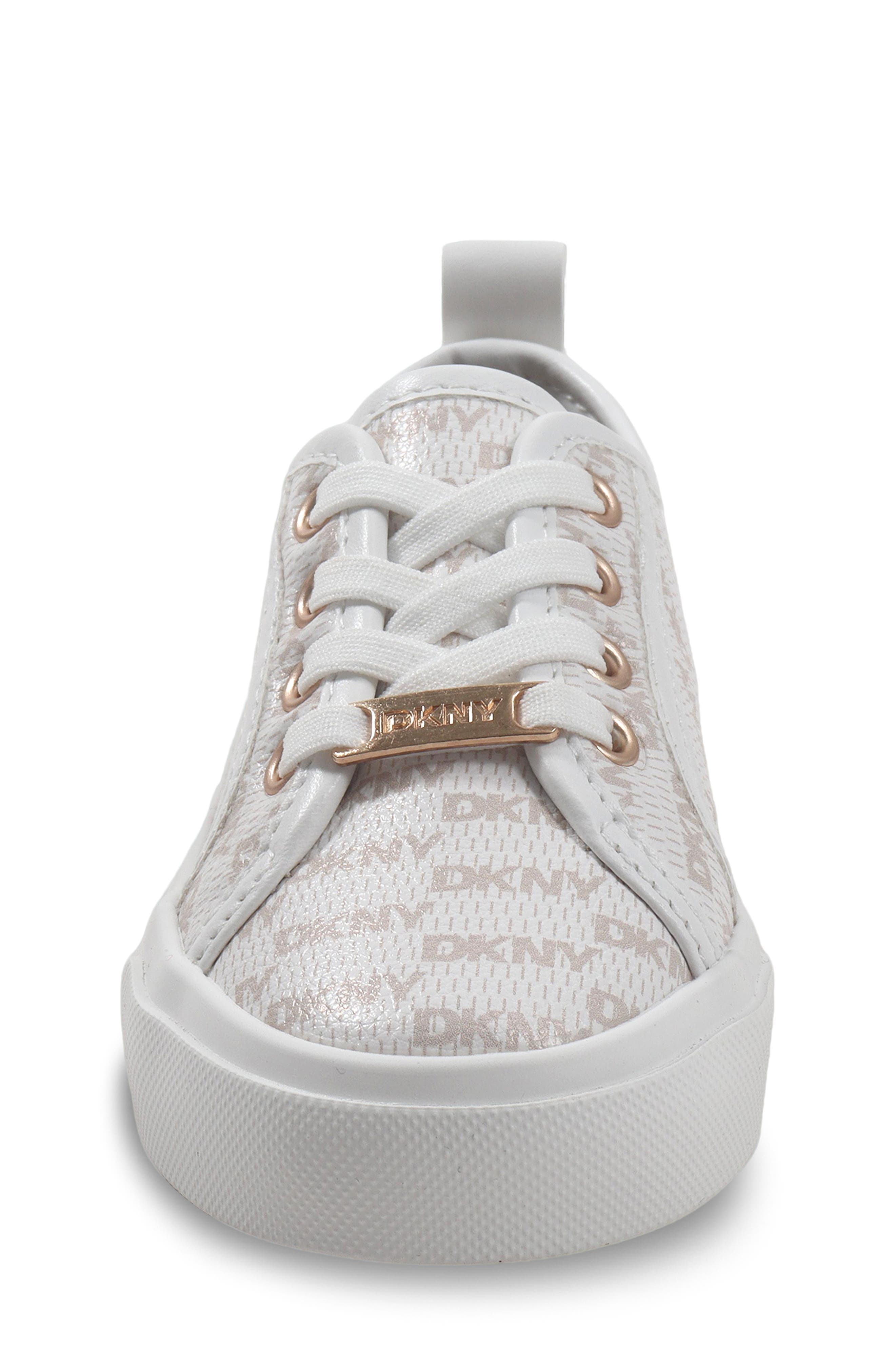 Kids' Hannah Cam Faux Leather Sneaker, Alternate, color, CREAM