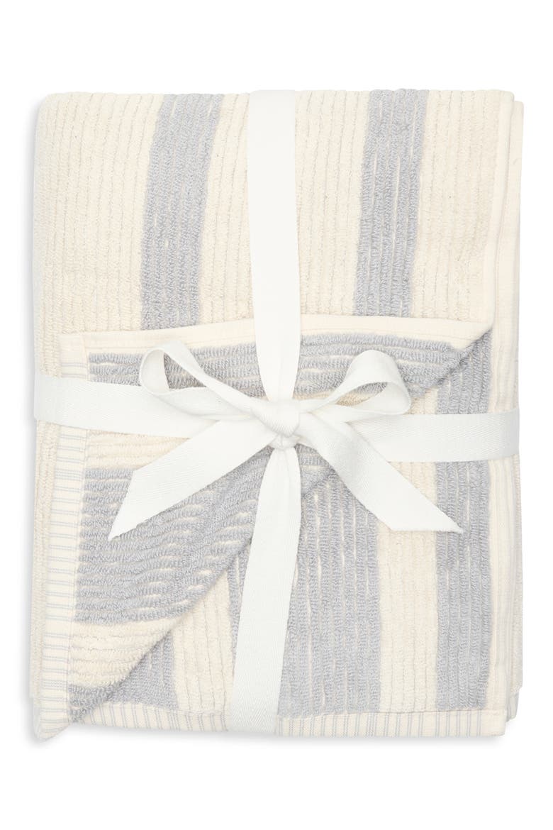 2-Pack Reversible Stripe Bath Towel, Main, color, GREY VAPOR