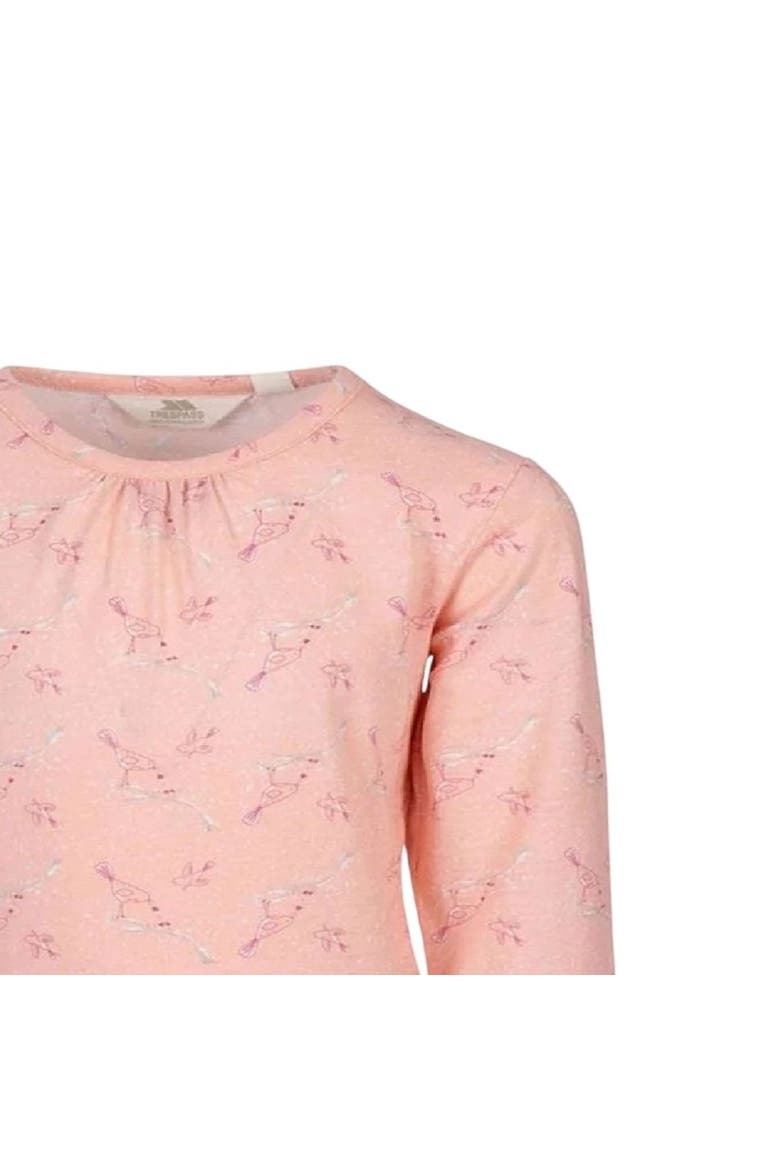 Bird Long-Sleeved Top, Alternate, color, Pink