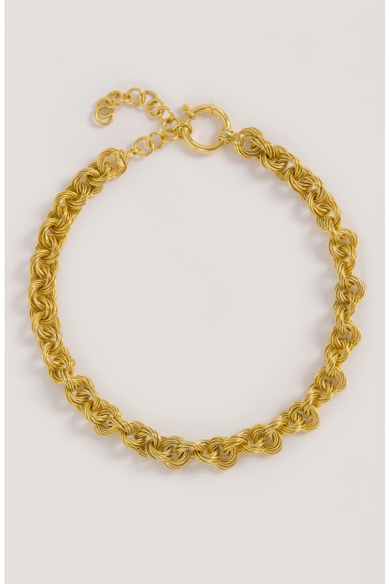 Sumba Circular Necklace Gold, Alternate, color, Gold