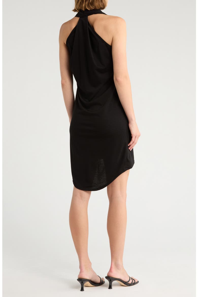 High-Low Minidress, Alternate, color, BLACK