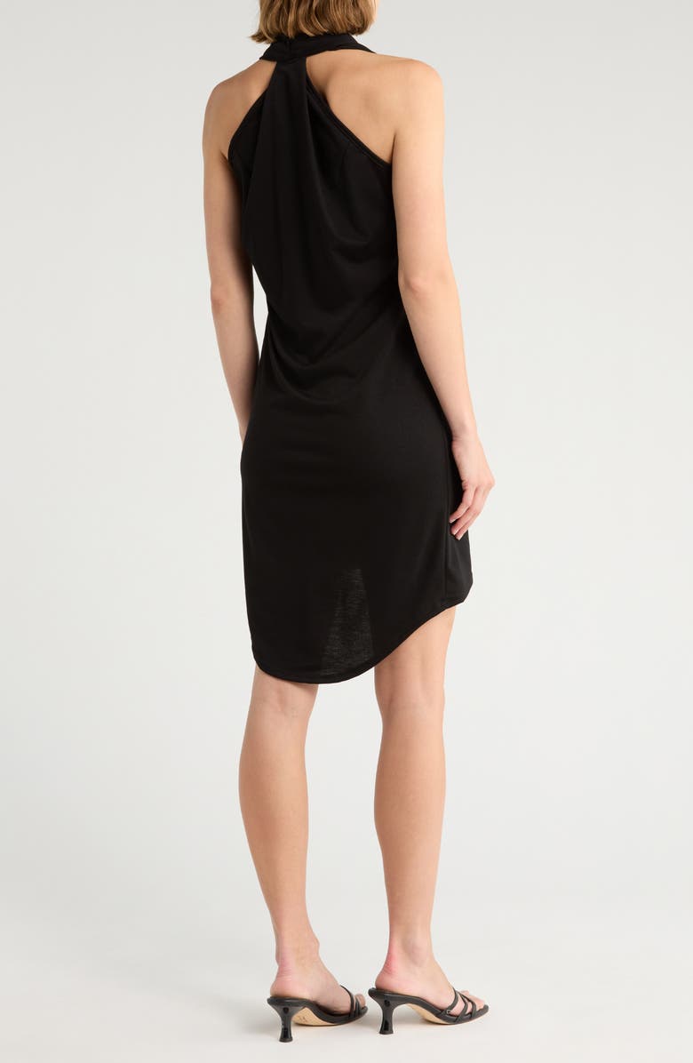 GO COUTURE High-Low Minidress, Alternate, color, Black