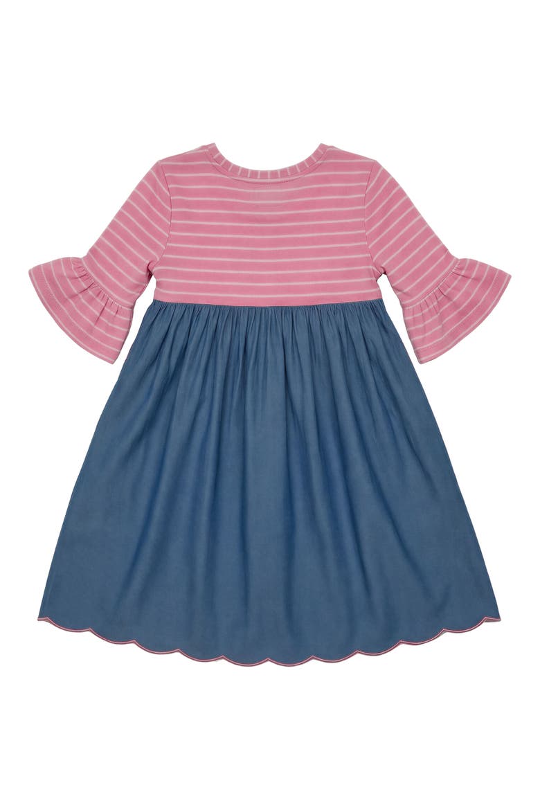 Mixed Media Dress, Alternate, color, PINK