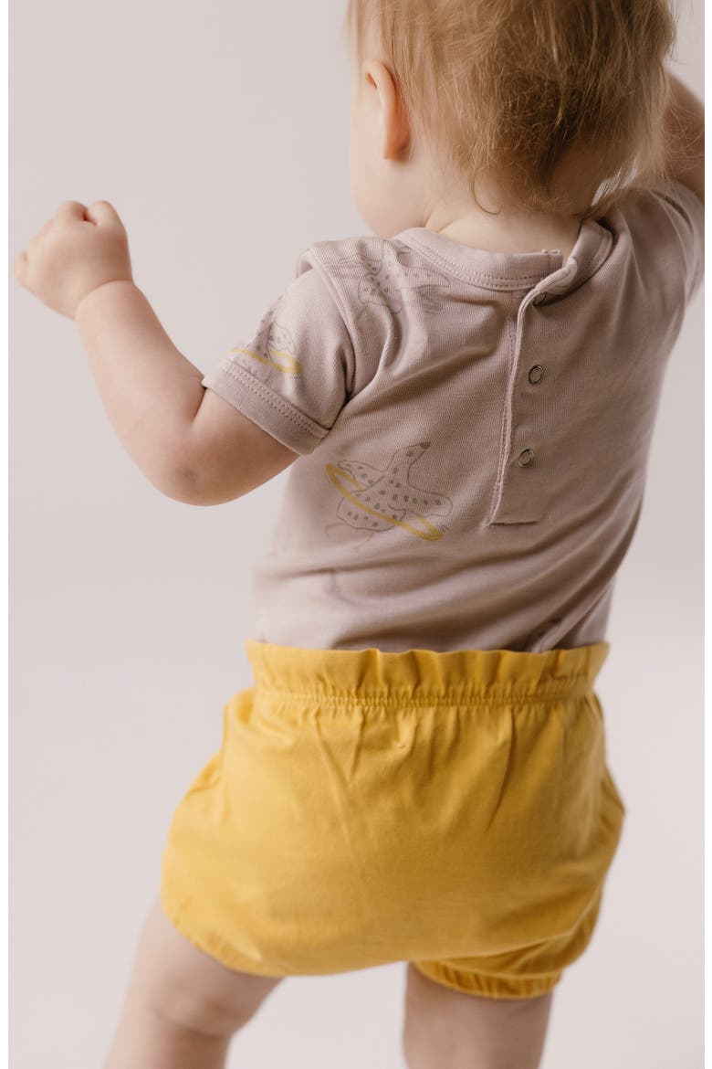 Washed Organic Cotton Shorts, Alternate, color, SOFT MARIGOLD