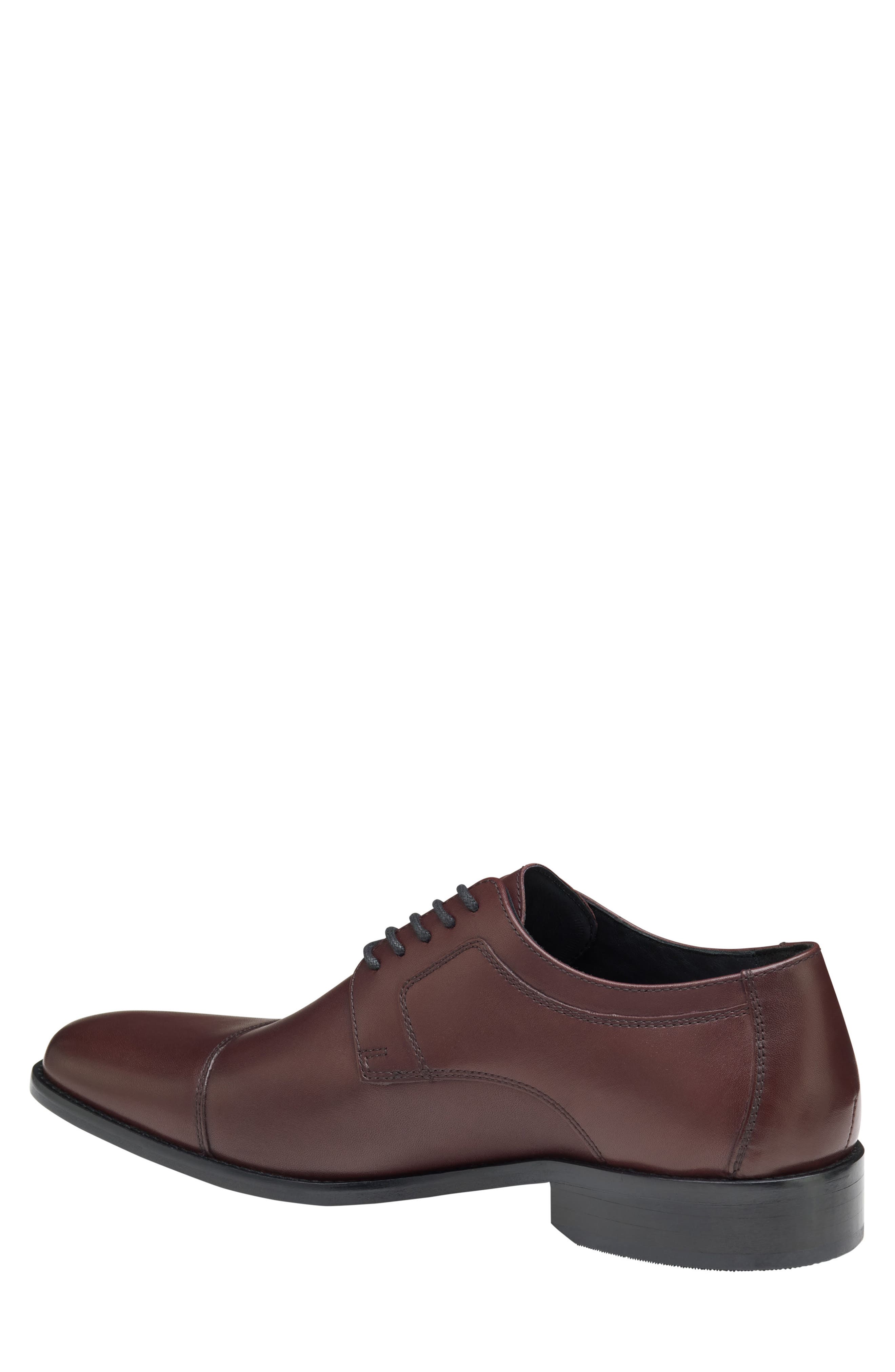 Johnston & Murphy Novick Cap Toe Derby - Wide Width Available, Alternate, color, Burgundy