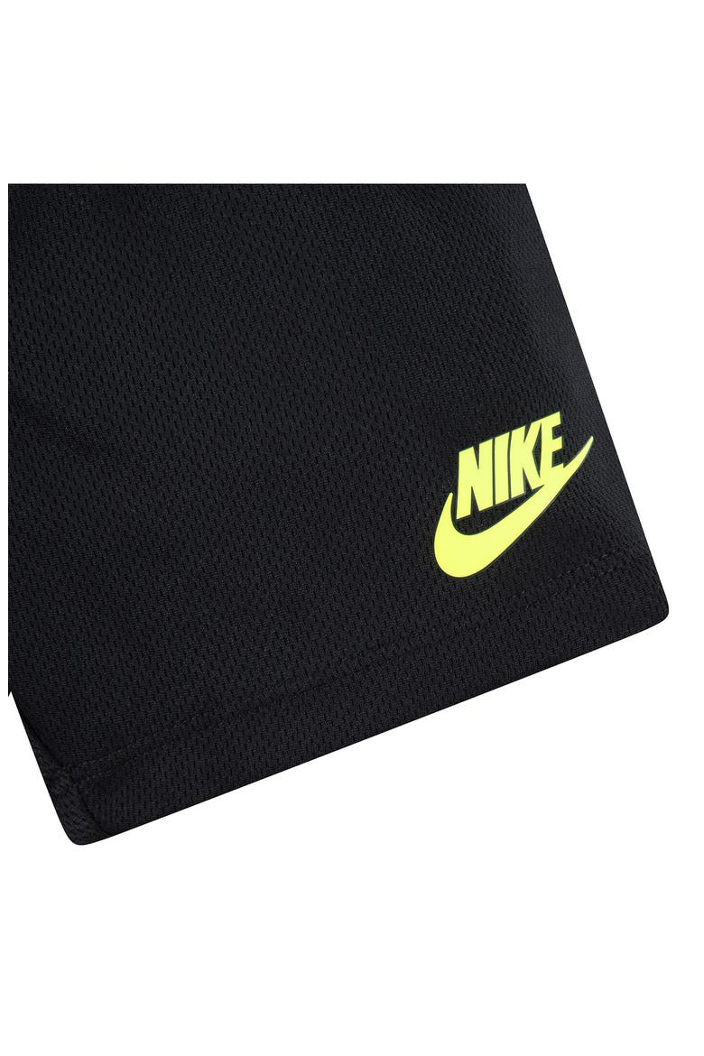 Logo Graphic T-Shirt & Shorts Set, Alternate, color, BLACK