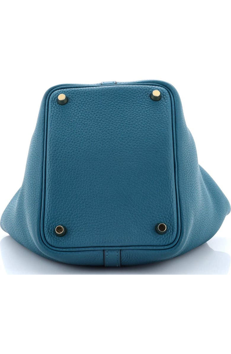 Pre-Owned Hermes Picotin Lock Bag Clemence PM, Alternate, color, Vert Bosphore