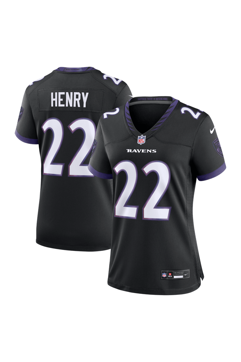 Women's Nike Derrick Henry Black Baltimore Ravens Alternate Game Jersey, Main, color, Black