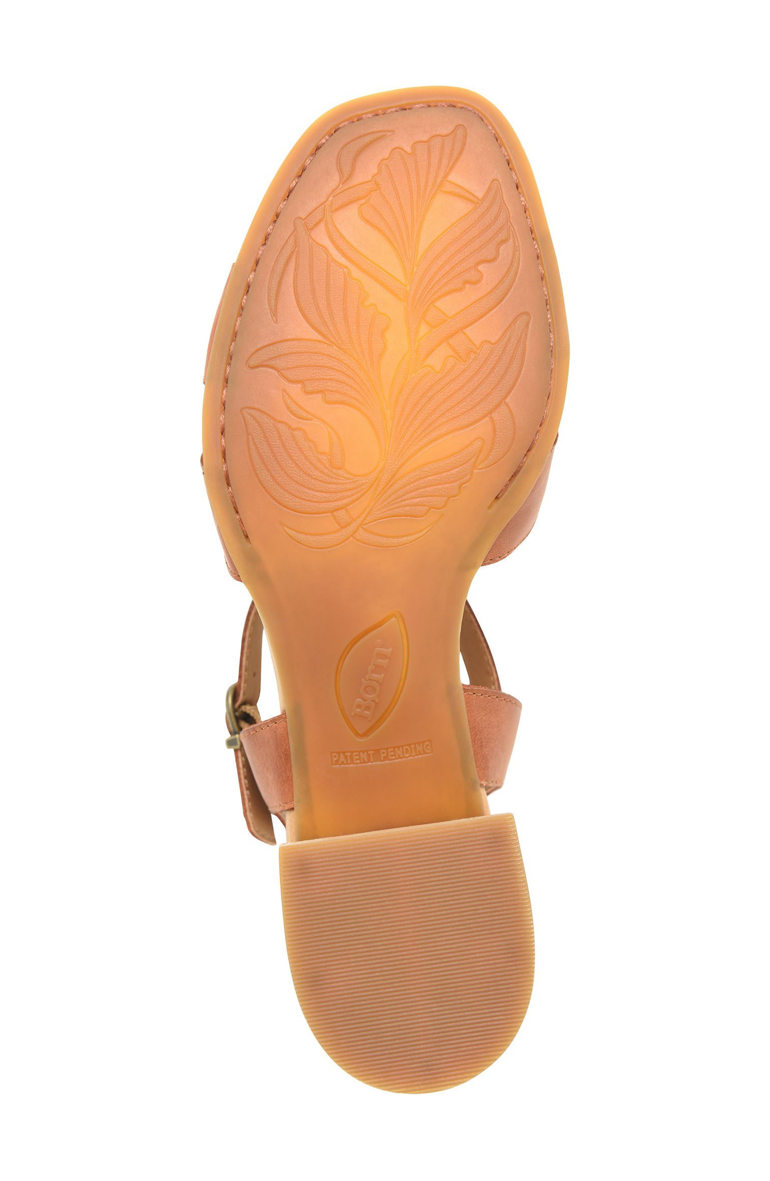 Børn Sadie Ankle Strap Sandal, Alternate, color, Brown Leather