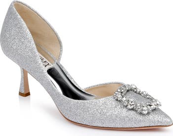 Badgley Mischka Collection Fabia Embellished Pointed Toe Pump