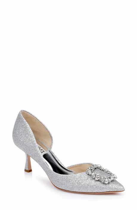 Badgley Mischka Collection Fabia Embellished Pointed Toe Pump