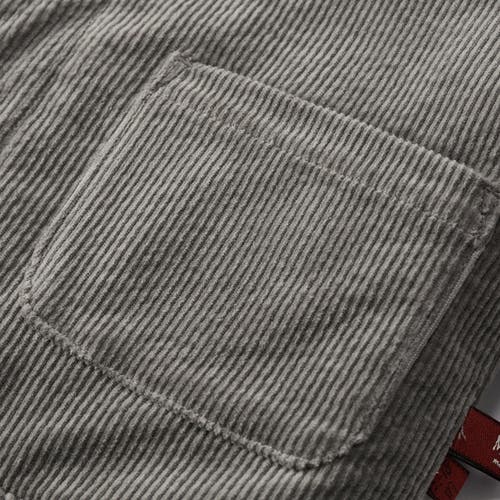 Milkbarn Corduroy Reversible Jacket In Gray