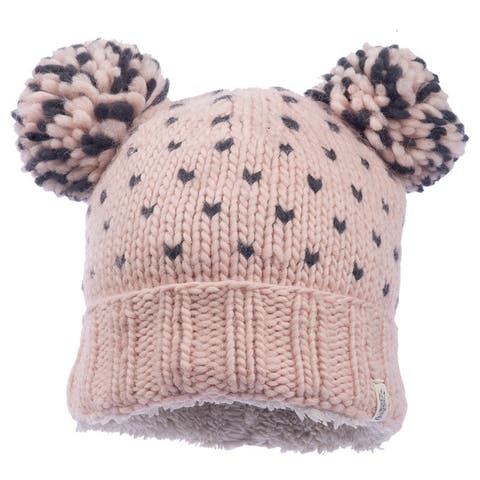 Hand Knit Double Pom Kira Hat