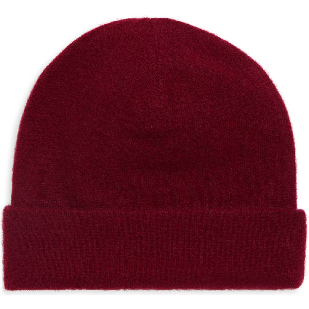 Frenckenberger Cropped Cashmere Beanie In Red