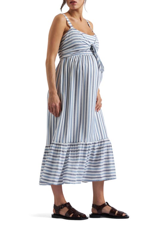 RIPE MATERNITY RIPE MATERNITY LANA TIE FRONT MATERNITY/NURSING DRESS