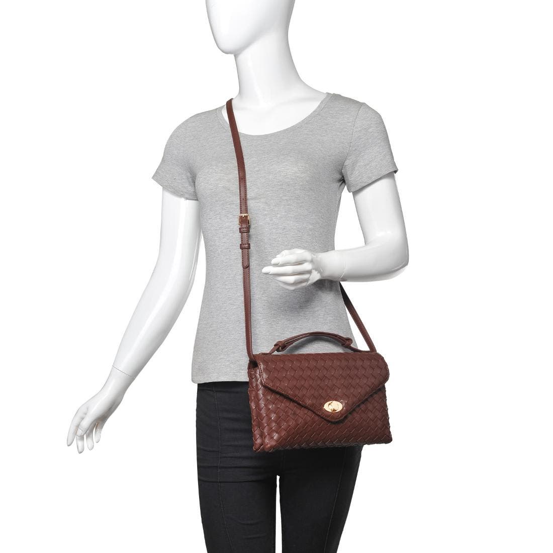 MODA LUXE Harper Crossbody, Alternate, color, Chocolate