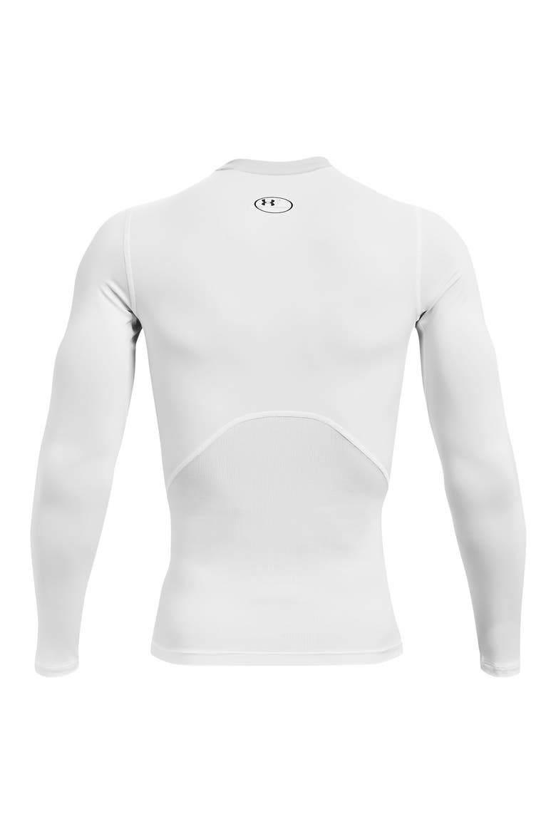 HeatGear® Compression Long Sleeve Top, Alternate, color, WHITE