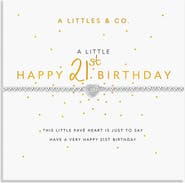 A Littles & Co A Little 'Happy 21st' Bracelet
