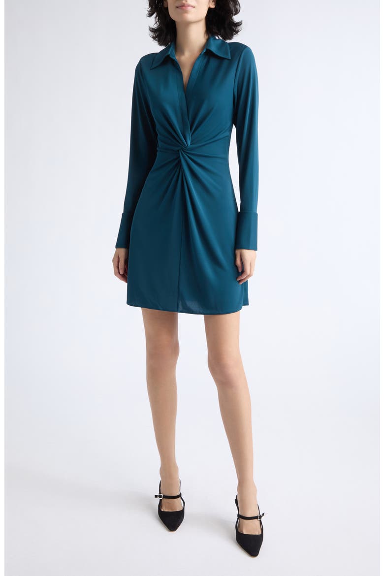 McKenna Matte Jersey Minidress, Main, color, STORMWATER