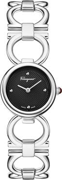 FERRAGAMO Double Gancini Bracelet Watch, 22.5mm