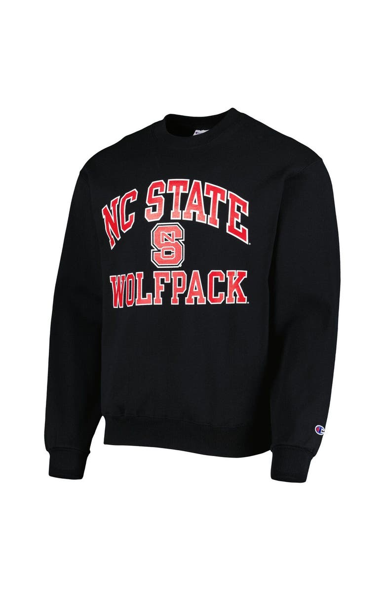 Champion Men's Champion Black NC State Wolfpack High Motor Pullover Sweatshirt, Alternate, color, Black