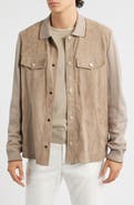 Canali Ultralight Suede & Merino Wool Overshirt