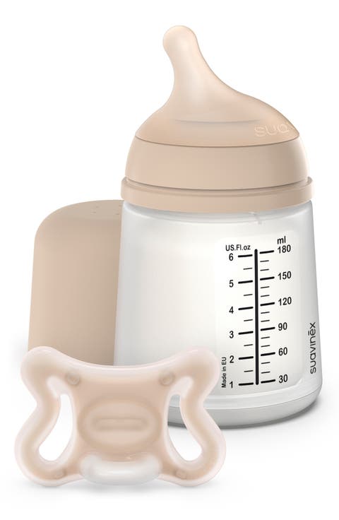 Zerø.Zerø™ Small Anti-Colic Adaptable Flow Newborn Bottle & Pacifier Starter Set