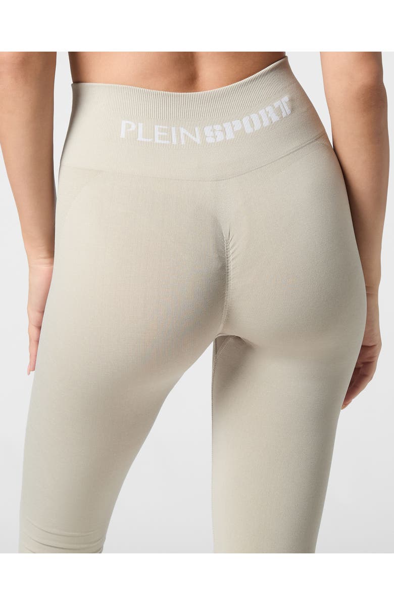 PLEIN SPORT Seamless Sport Leggings Logo Women, Alternate, color, Darkgrey