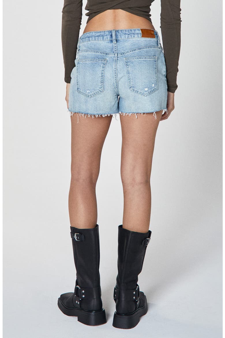 Laine Billow Raw Hem Denim Shorts, Alternate, color, BILLOW