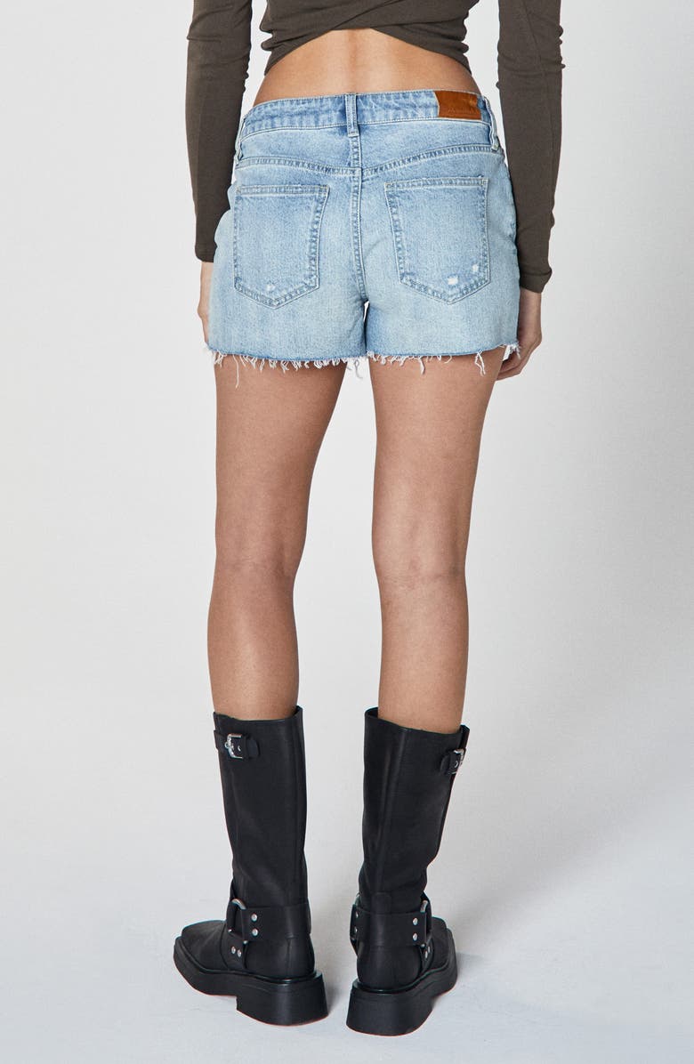 Unpublished Laine Billow Raw Hem Denim Shorts, Alternate, color, 