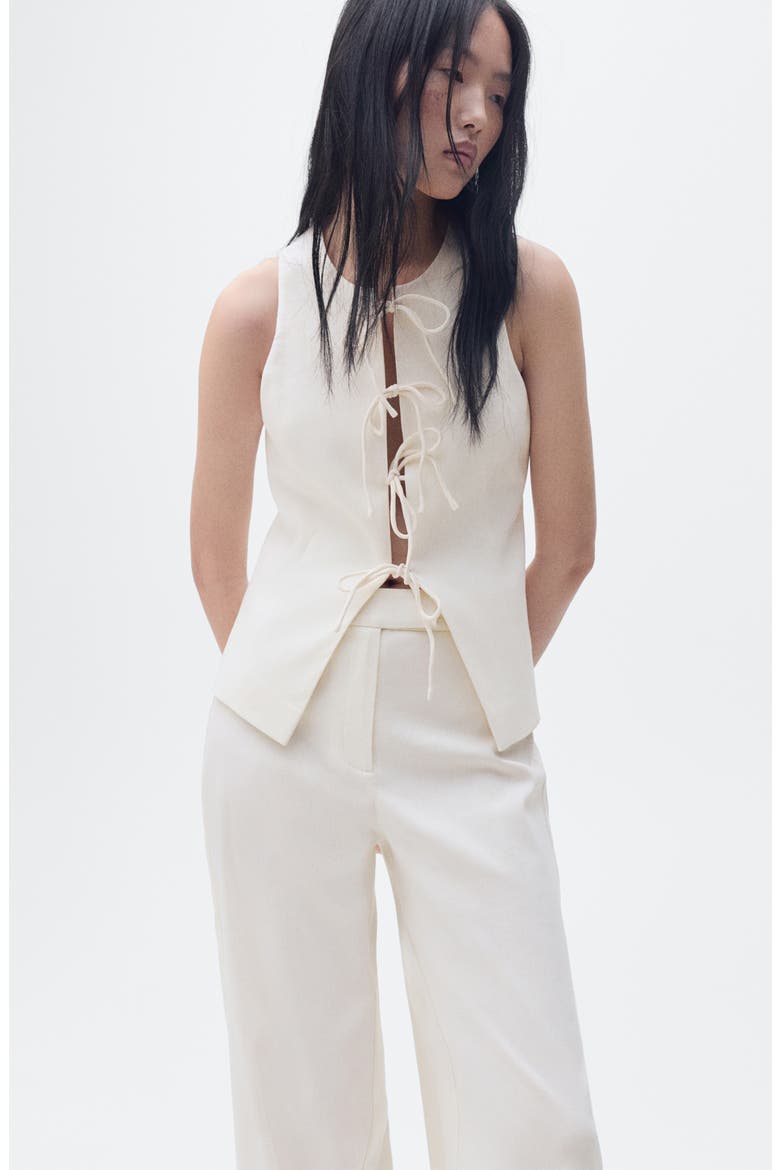 Straight Leg Pants, Alternate, color, ECRU