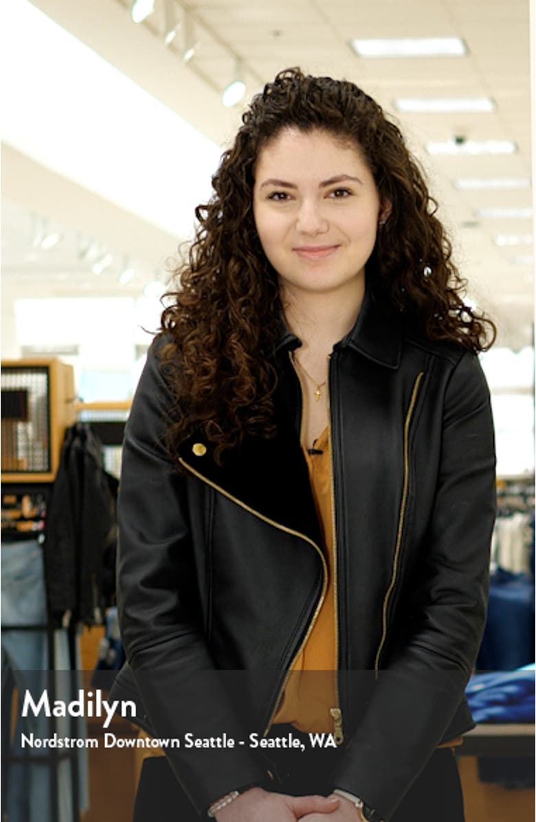 Lia Arietta Mixed Print Long Sleeve Cotton Blend Shirtdress, sales video thumbnail