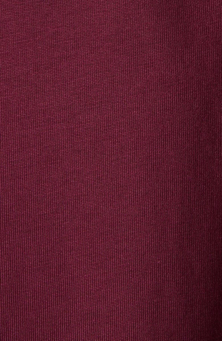 Moncler Logo Embroidered Cotton T-Shirt, Alternate, color, Goth Red