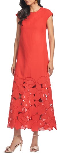 Sabette Embroidered Linen Blend Dress