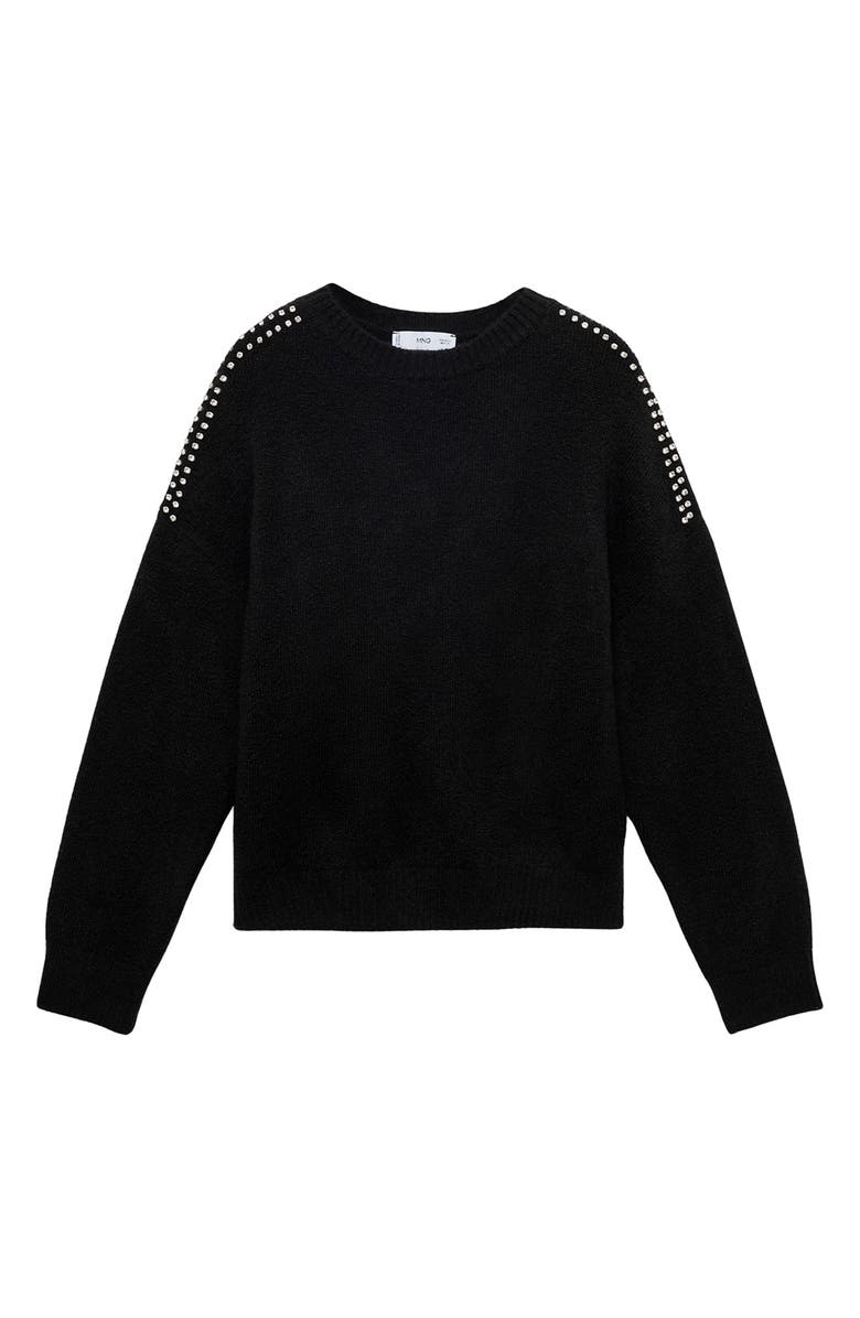 MANGO Embellished Shoulder Sweater, Main, color,