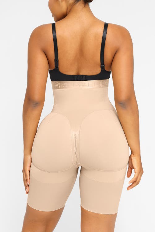 Shapellx Butt-lifting High Waist Shorts In Tres Naturale