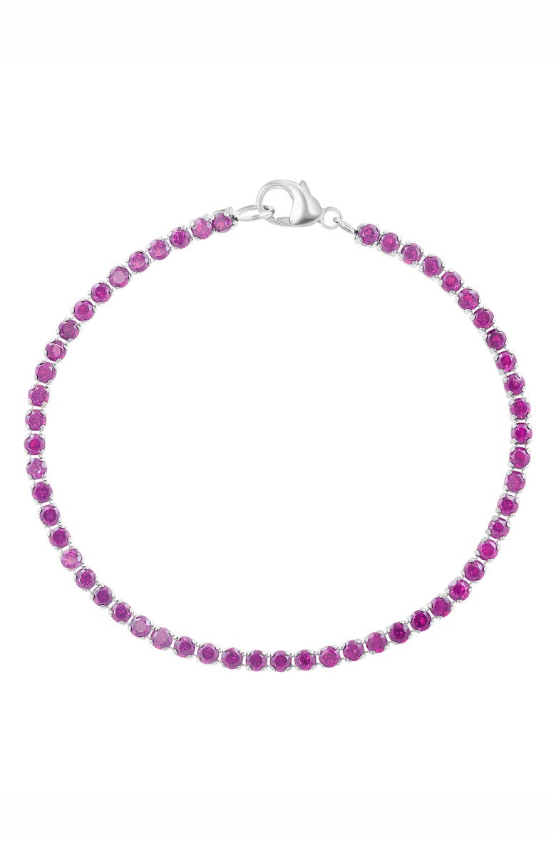 EFFY Rhodolite Garnet Bracelet, Main, color, Silver/ Rhodolite Garnet