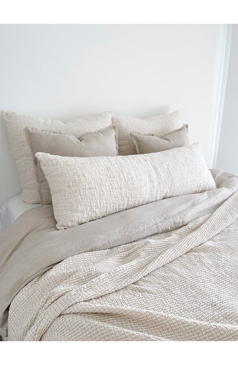 Anaya Cozy Cotton Boucle Body Pillow Cover Only, Alternate, color, White