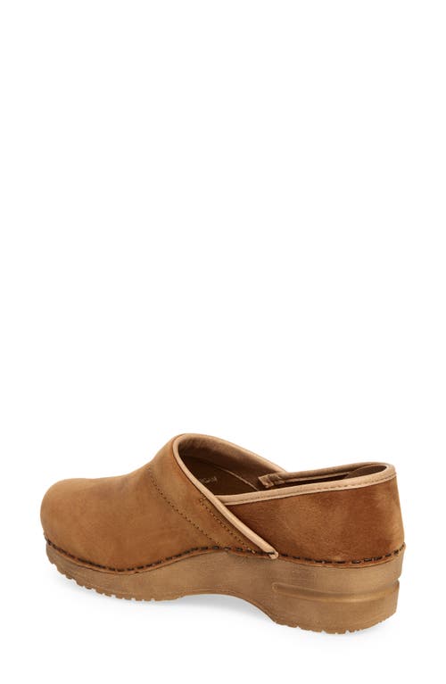 Sanita Professional Leather Clog In Brown